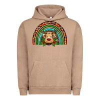 Pigment Burro reindeer rainbow christmas Urban Hoodie - RanaPortraitStore