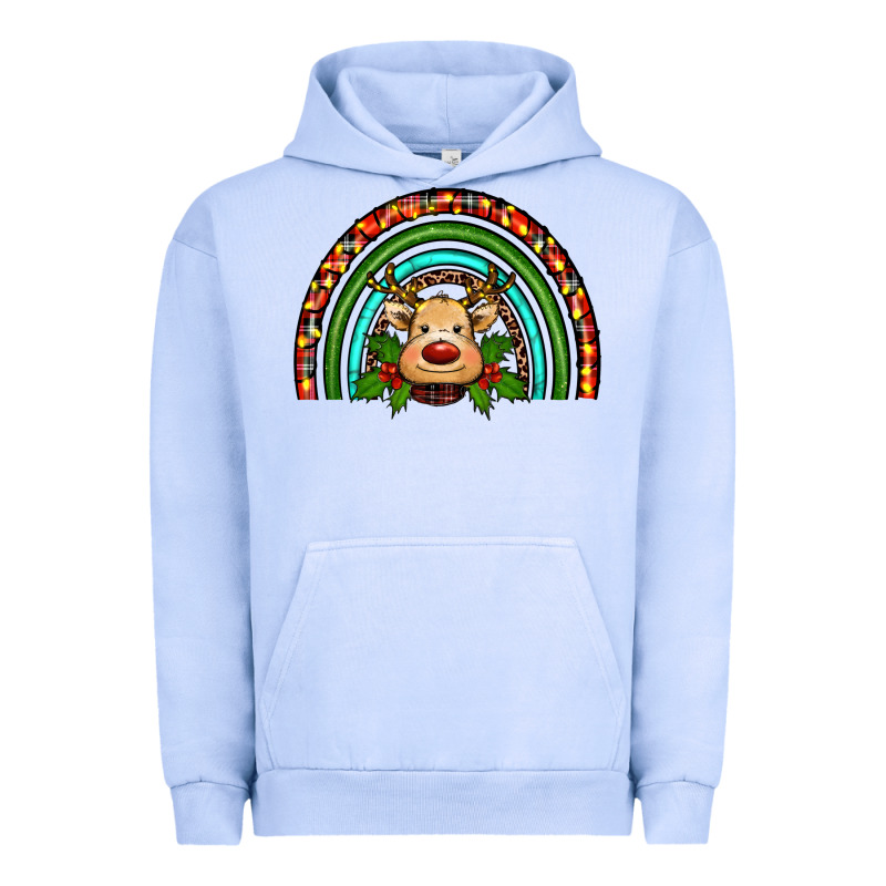 Reindeer Rainbow Christmas Urban Hoodie by RanaPortraitStore | Teevron