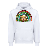 White reindeer rainbow christmas Urban Hoodie - RanaPortraitStore