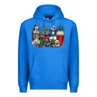 True Royal Christmas cartoon characters coffee cups Premium Hoodie - Zillion Design Studio
