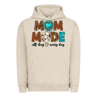 Pigment French Oak mom mode all day every day Urban Hoodie - texasbilliewilder