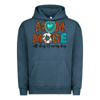 Pigment Midnight Navy mom mode all day every day Urban Hoodie - texasbilliewilder
