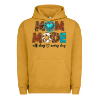 Pigment Peanut Butter mom mode all day every day Urban Hoodie - texasbilliewilder
