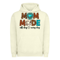 Pigment Pistachio mom mode all day every day Urban Hoodie - texasbilliewilder