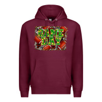 Burgundy christmas game day Premium Hoodie - RanaPortraitStore