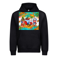 Black puerto rico coffee cups Urban Hoodie - Zillion Design Studio