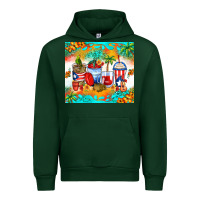 Forest Green puerto rico coffee cups Urban Hoodie - Zillion Design Studio