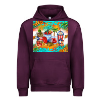 Mauve Wine puerto rico coffee cups Urban Hoodie - Zillion Design Studio