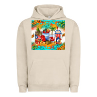 Pigment French Oak puerto rico coffee cups Urban Hoodie - Zillion Design Studio