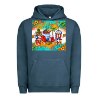 Pigment Midnight Navy puerto rico coffee cups Urban Hoodie - Zillion Design Studio