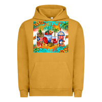 Pigment Peanut Butter puerto rico coffee cups Urban Hoodie - Zillion Design Studio