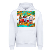 White puerto rico coffee cups Urban Hoodie - Zillion Design Studio