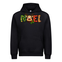 Black reindeer noel christmas Urban Hoodie - RanaPortraitStore