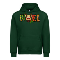 Forest Green reindeer noel christmas Urban Hoodie - RanaPortraitStore
