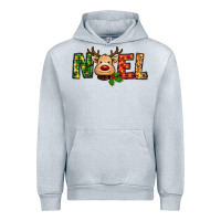 Heather Grey reindeer noel christmas Urban Hoodie - RanaPortraitStore