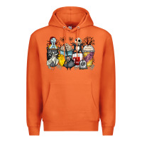 Carrot cartoon characters coffee cups Premium Hoodie - Zillion Design Studio