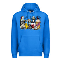 True Royal cartoon characters coffee cups Premium Hoodie - Zillion Design Studio