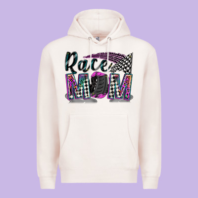 Race Mom Premium Hoodie Designed By Zillion Design Studio