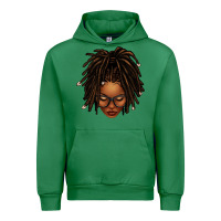Emerald afro locs messy bun Urban Hoodie - texasbilliewilder