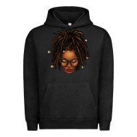Pigment Black afro locs messy bun Urban Hoodie - texasbilliewilder