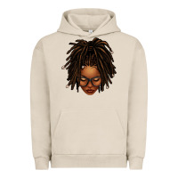 Pigment French Oak afro locs messy bun Urban Hoodie - texasbilliewilder