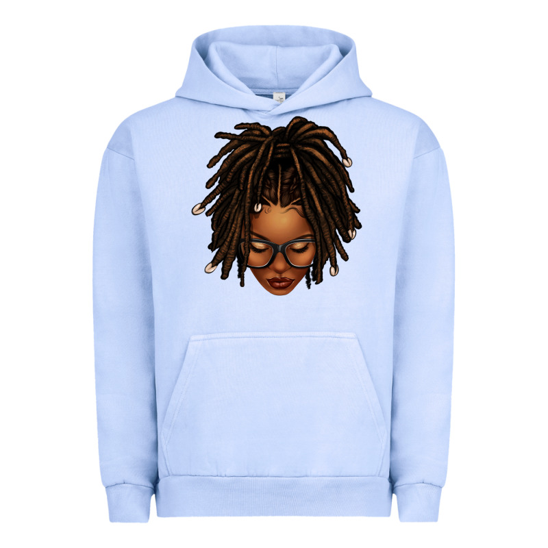 Afro Locs Messy Bun Urban Hoodie by texasbilliewilder | Teevron