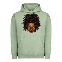 Pigment Oil Green afro locs messy bun Urban Hoodie - texasbilliewilder