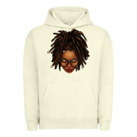 Pigment Pistachio afro locs messy bun Urban Hoodie - texasbilliewilder