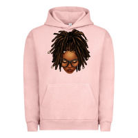 Pigment Salmon afro locs messy bun Urban Hoodie - texasbilliewilder