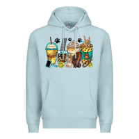 Blue Mist pet groomer coffee cups Premium Hoodie - Zillion Design Studio
