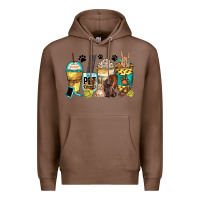 Chestnut pet groomer coffee cups Premium Hoodie - Zillion Design Studio