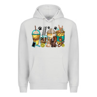 Dove Grey pet groomer coffee cups Premium Hoodie - Zillion Design Studio