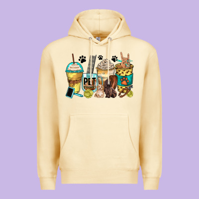 Pet Groomer Coffee Cups Premium Hoodie Designed By Zillion Design Studio