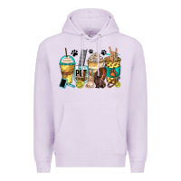 Lilac pet groomer coffee cups Premium Hoodie - Zillion Design Studio