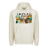 Oatmeal Heather pet groomer coffee cups Premium Hoodie - Zillion Design Studio