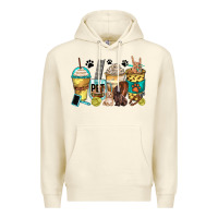 Sandshell pet groomer coffee cups Premium Hoodie - Zillion Design Studio