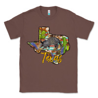 Chestnut texas map armadillo Classic Tee - BarkalooDesign