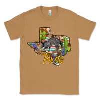 Toasted Coconut texas map armadillo Classic Tee - BarkalooDesign