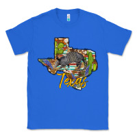 True Royal texas map armadillo Classic Tee - BarkalooDesign
