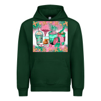 Forest Green nurse coffee cups Urban Hoodie - Zillion Design Studio