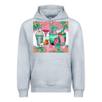 Heather Grey nurse coffee cups Urban Hoodie - Zillion Design Studio
