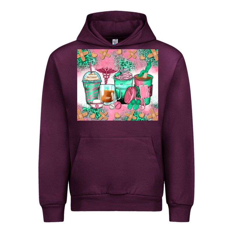 Nurse Coffee Cups Urban Hoodie by Zillion Design Studio | Teevron
