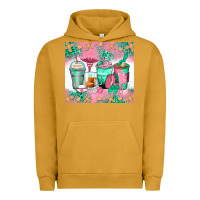 Pigment Peanut Butter nurse coffee cups Urban Hoodie - Zillion Design Studio