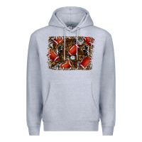 Heather Grey christmas football Premium Hoodie - RanaPortraitStore