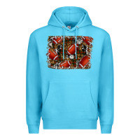 Ocean Blue christmas football Premium Hoodie - RanaPortraitStore