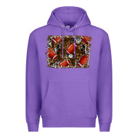 Purple christmas football Premium Hoodie - RanaPortraitStore