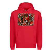 Red christmas football Premium Hoodie - RanaPortraitStore
