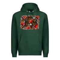 Sports Green christmas football Premium Hoodie - RanaPortraitStore