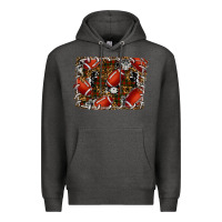 Charcoal Heather christmas football Premium Hoodie - RanaPortraitStore