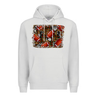 Dove Grey christmas football Premium Hoodie - RanaPortraitStore